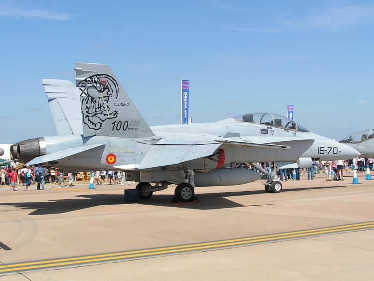 Spanish EF-18B Hornet RIAT2005