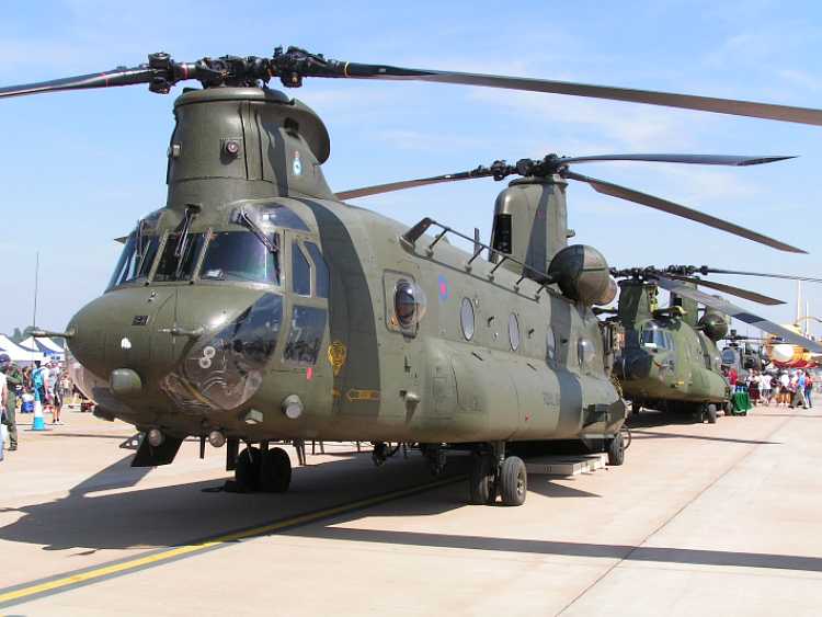 Chinooks, RAF and Royal Netherlands Air Force. RIAT2005