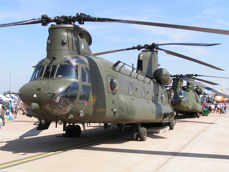 Chinooks, RAF and Royal Netherlands Air Force. RIAT2005