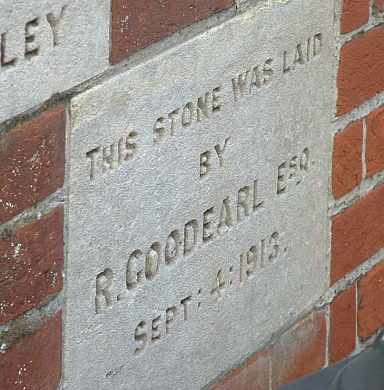 Bledlow Chapel foundation stone