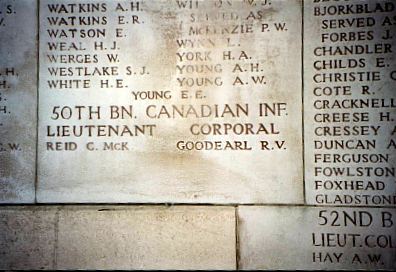 Ruperts Memorial at the Menim Gate