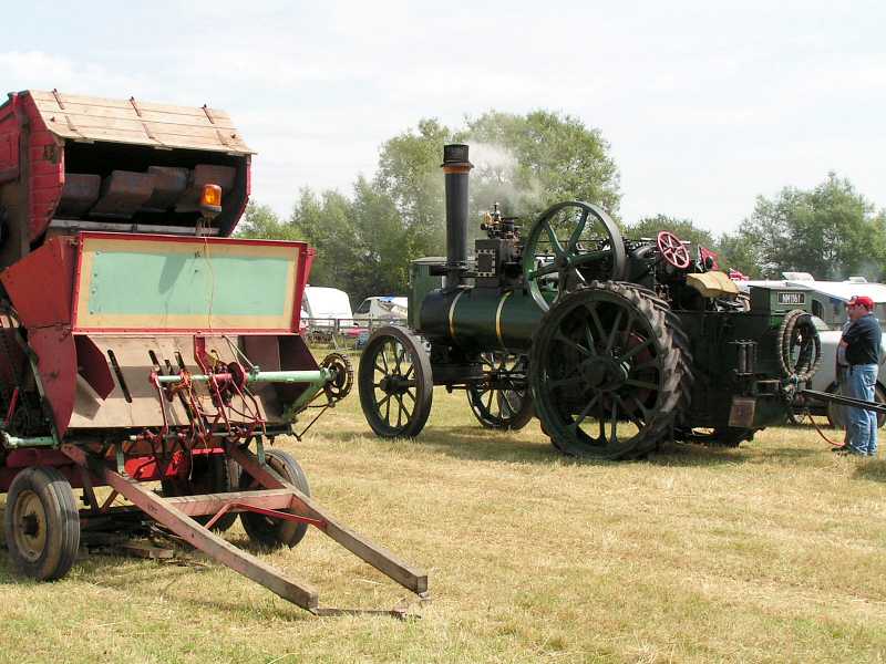 Treshing machine at Great Bucks Steam Rally