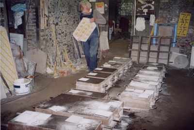 Making a casting at Gommes Forge