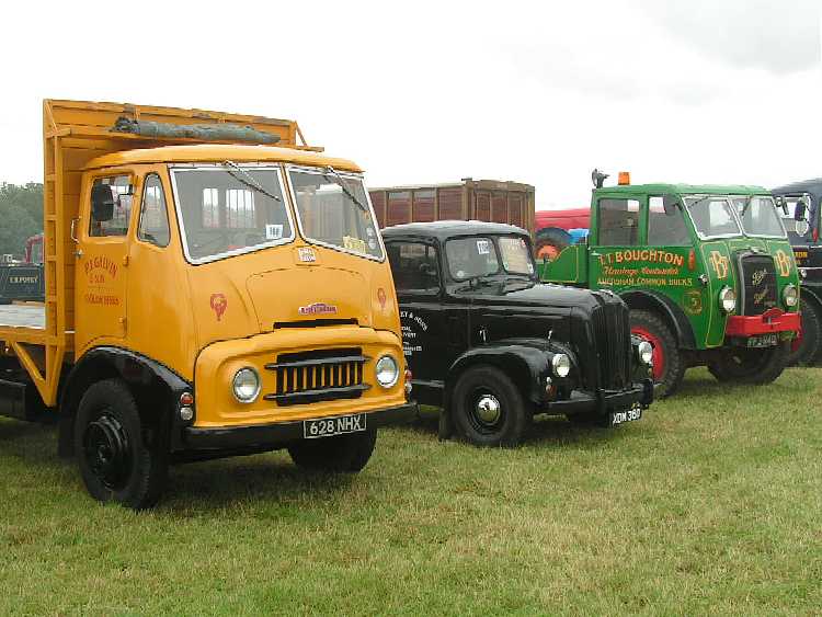 Two Austins and a Foden timber tractor
