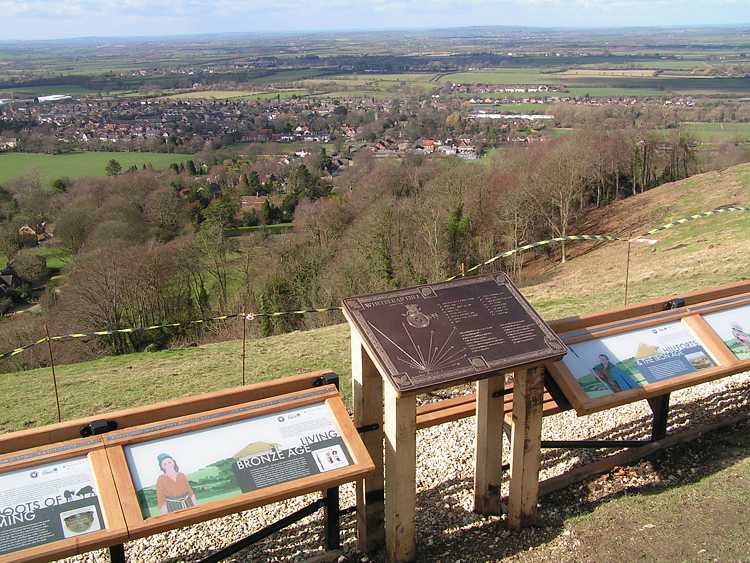 New display boards, Whiteleaf Cross